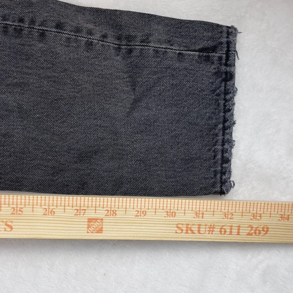 J.CREW 484 Jeans Mens 30x32 Gray Denim Regular Fit Stone Wash Stretch Frayed Hem